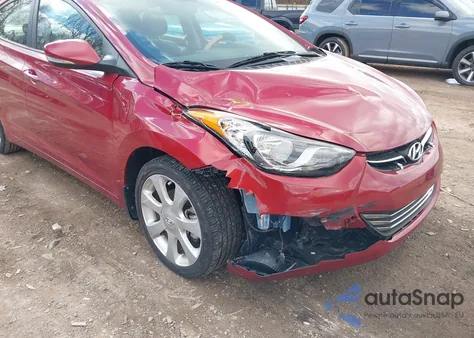 2013 Hyundai Elantra Limited z USA, uszkodzony, nr VIN KMHDH4AE1DU736077